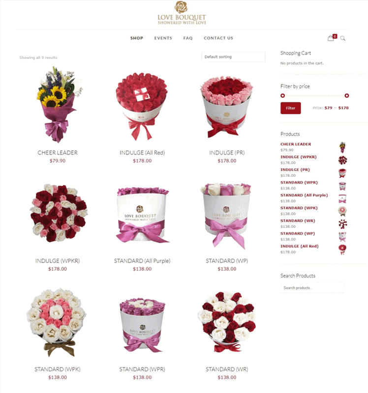 (Expired)$5,000- Online Florist Shop
