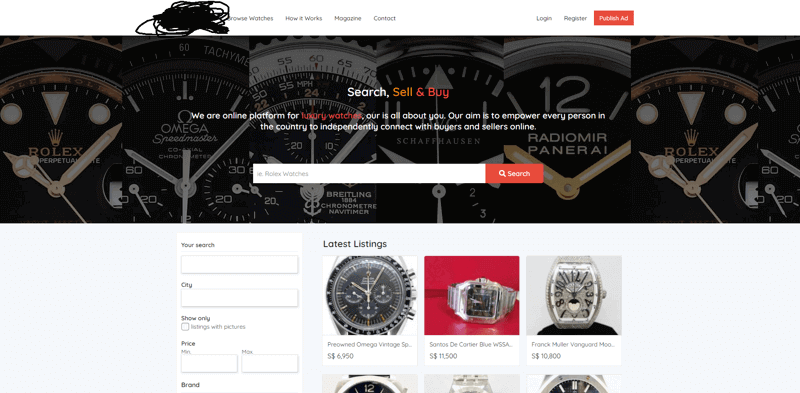 (Expired)Luxury Watch MarketPlace! Looking For Investors/Marketer/Coders!