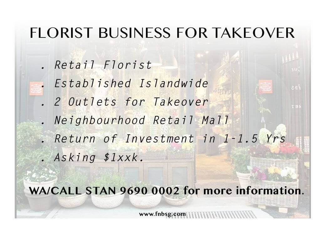 Established & Profitable Florist For Sale. ROI In 1 Year!
