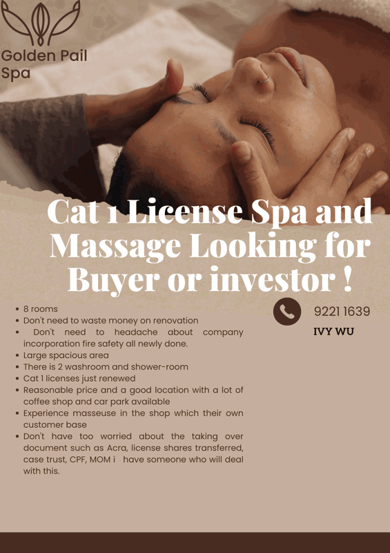 (Expired)Cheap 8 Rooms, 2 Level Massage Shop Newly Renovated With Cat 1 License Massage Looking For Buyer !!