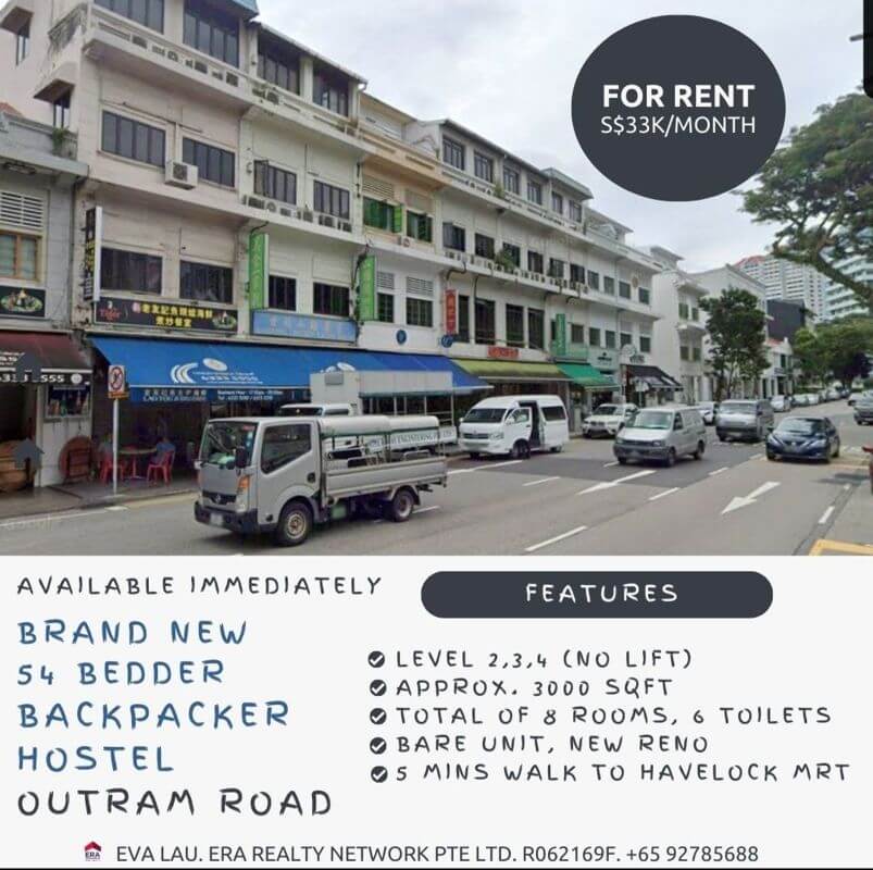 (On Hold)(Can register work permit address) Backpacker Hostel In Outram For Rent (No Takeover Fee)