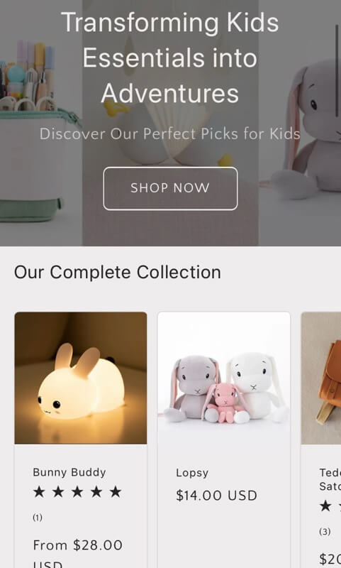 (Expired)Beautifully Designed Dropshipping Store For Kids' Bedroom Essentials & Educational Products