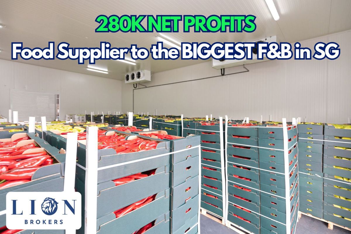 [280K Net Profits] Food Supplier To The Biggest F&B In Singapore, & Cold Room Biz For Sale