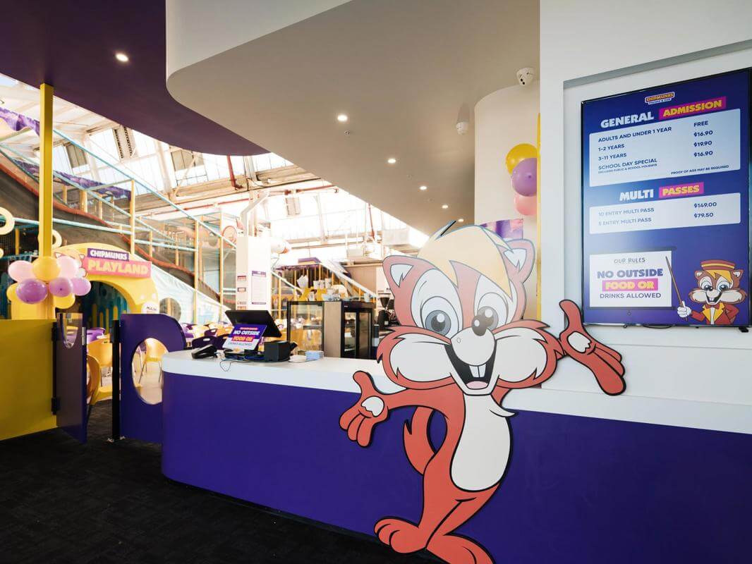 Chipmunks indoor playground franchise for sale - Hobart