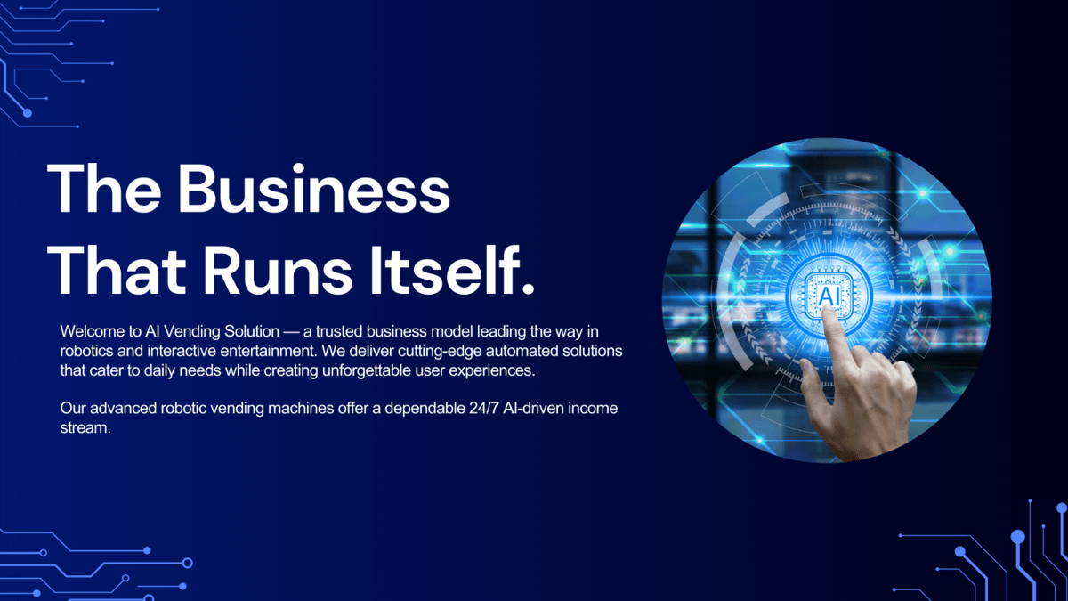 AI Printbox Vending Machine Franchising Opportunities.
