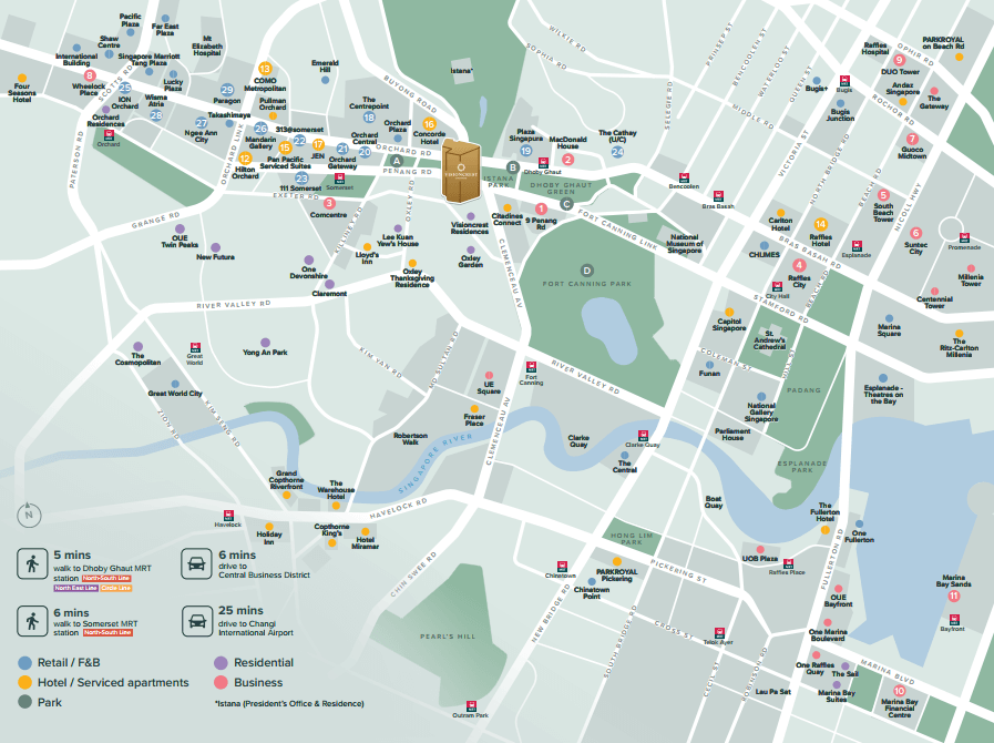 Prestigious Freehold Grade A Office In Orchard From $6.2Mil ( 1561 - 3659 Sqft)