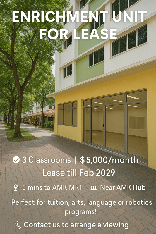 Enrichment Unit For Take Over – Ideal For Tuition, Arts, Or Robotics Programs