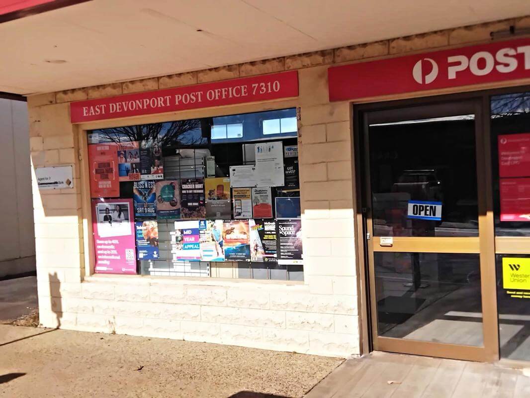 East Devonport Australia Post Office Adj Net Profit >$100k for Working Couple