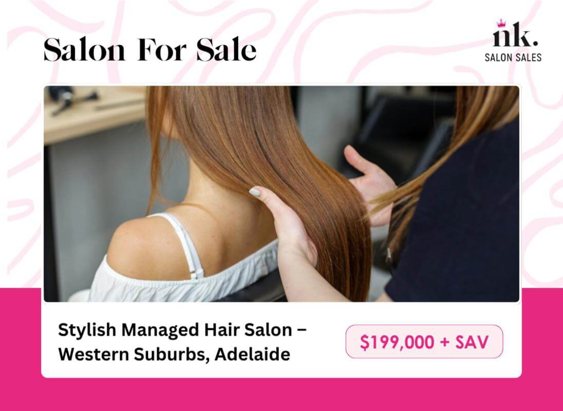 For Sale: Stylish Managed Hair Salon  Western Suburbs, Adelaide