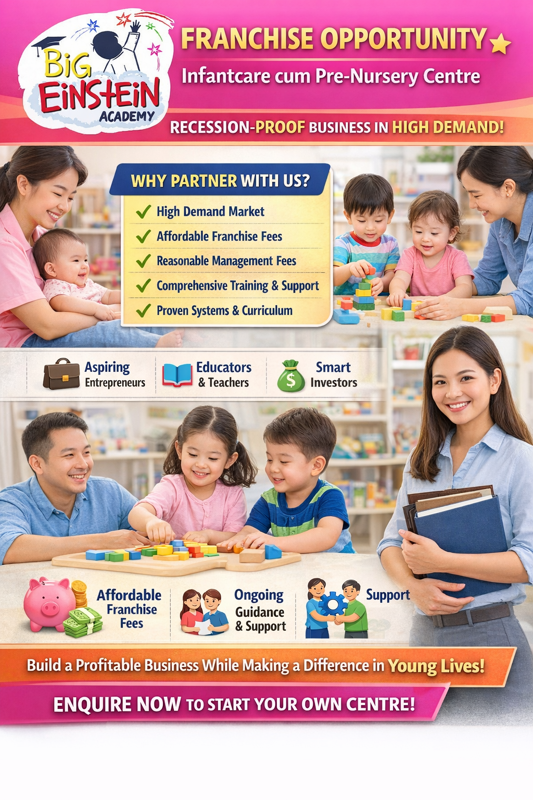 🌟 Franchise Opportunity – Infantcare Cum Pre-Nursery Centre 🌟