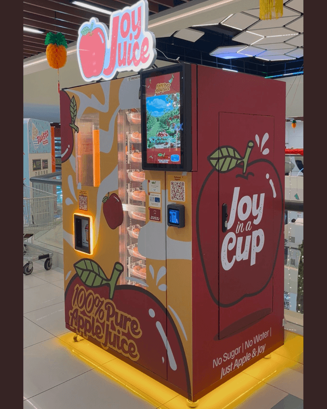 Own An Apple Juice Vending Machine Franchise: 3% - 4% Monthly Returns