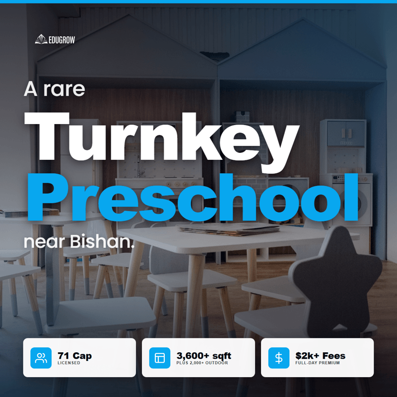 🏫 Newly Licensed Bishan Childcare With Outdoor Play Area | Strong Growth Potential