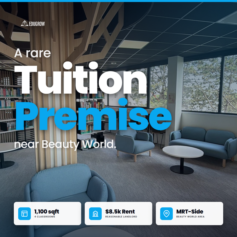 🏫 Rare Bukit Timah English Tuition Centre Takeover | Fully Fitted & Near MRT