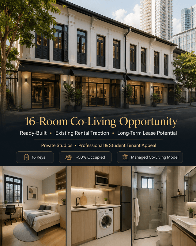 Ready-Built 16-Room Co-Living Platform With Existing Rental Traction, And Long-Term Lease Potential