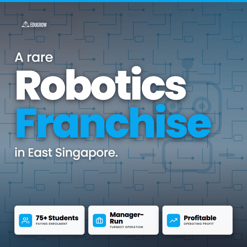 🤖 Turnkey Robotics & Coding Centre, East Singapore | Manager-Run | 75+ Students