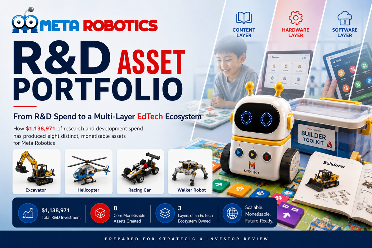 Seeking Strategic Investors To Build Asia's Next Robotics & AI Education Platform