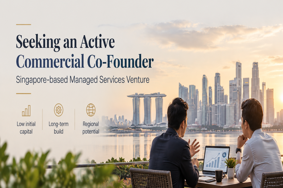 Looking For Active Commercial Co-Founder For Ai-Enabled Managed Services Venture