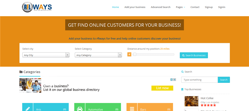 (Sold) Rflways.Com Multipal Business Directory With Business Listed