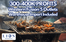 Western Fusion Grill Outlets For Sale! ($400,000 Profits A Year)