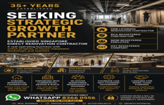 One Of Singapore’S Largest Direct Renovation Contractors Seeking A Strategic Growth Partner