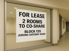 Co-Sharing Opportunity – 2 Classrooms At Jurong Gateway